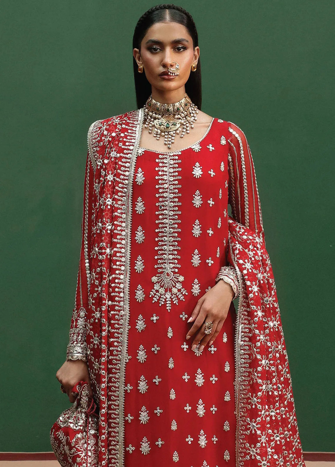 Shehnai By Afrozeh Embroidered Suit Unstitched 3 Piece AF24SW AFS-24-02 Nishat – Formal Collection