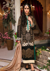 Zardaan – Guzillek Embroidered Khaadi Net Unstitched 3 Piece Suit GZK19ZD 02 Poetic Dream – Luxury Collection