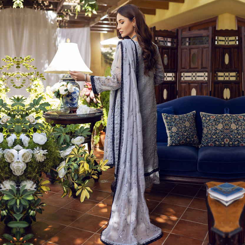 Sonia Umer – Gul-E-Bulbul – Embroidered Silk Net Unstitched 3Pc Suit