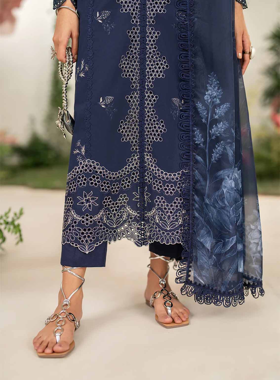 Iznik Embroidered Lawn Suits Unstitched 3 Piece IZ25FE IFE-04 – Summer Collection