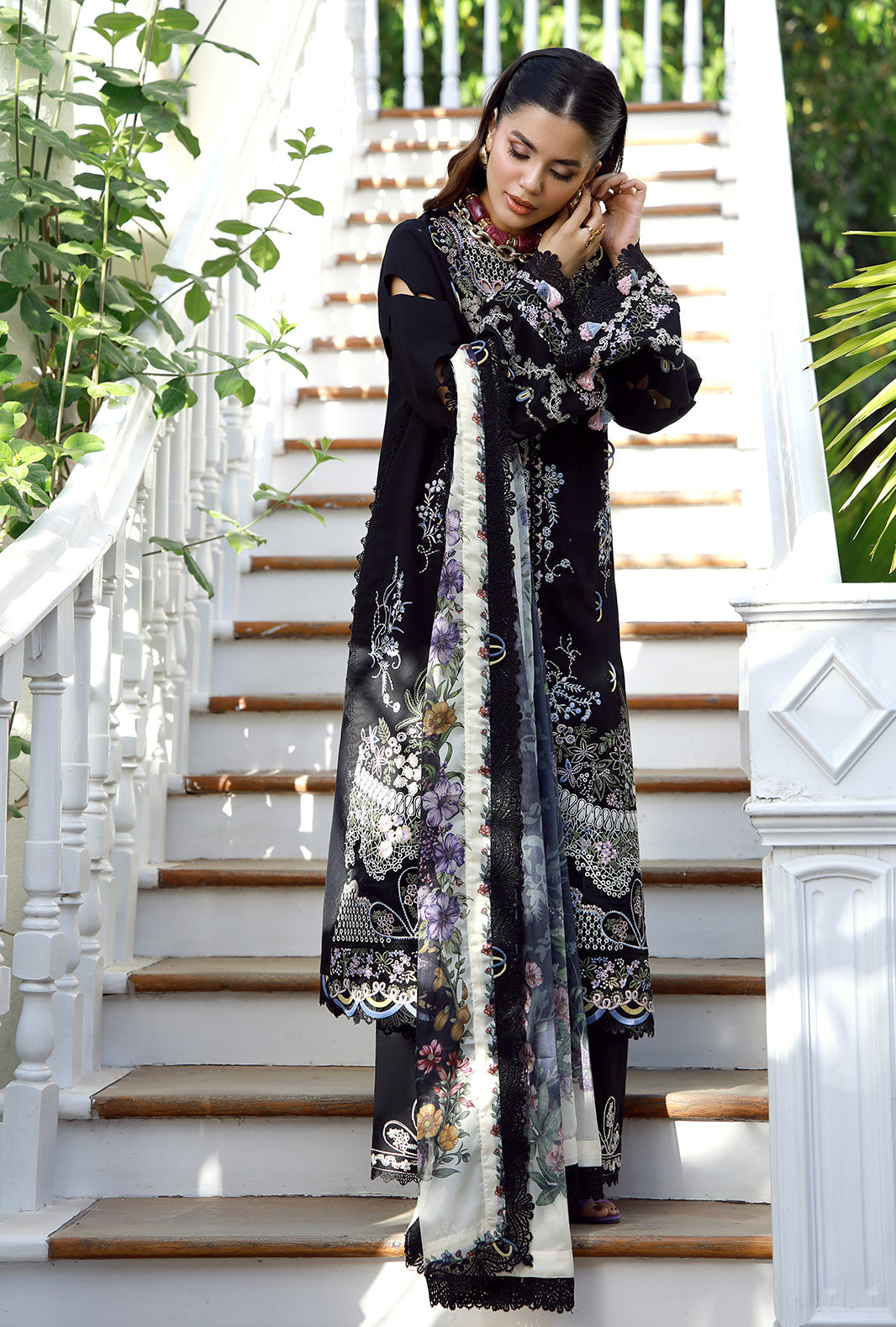 Luxury Lawn Embroidered (Stitched) Collection’36 – Vylo