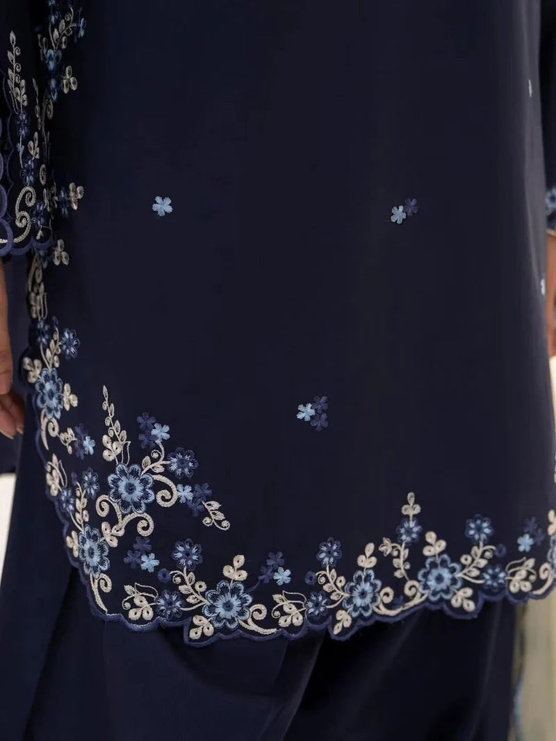 Trop Emb Farshi Shalwar 3pc