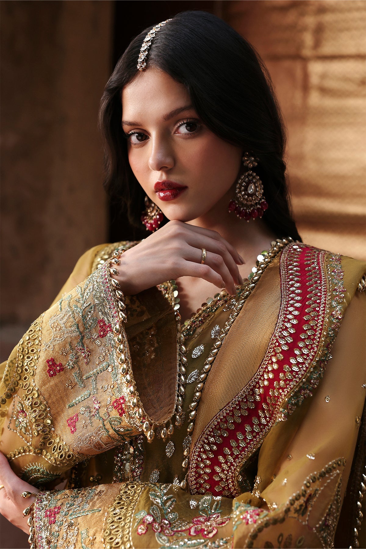 Kaashvi by Ayzel Unstitched Organza Embroidered Suits 3 Piece AAF25KW USHNA AZW-25-V2-07 – Wedding Collection