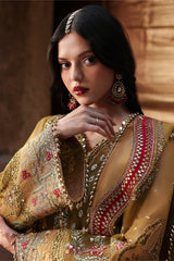 Kaashvi by Ayzel Unstitched Organza Embroidered Suits 3 Piece AAF25KW USHNA AZW-25-V2-07 – Wedding Collection