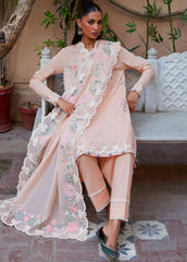 Zaha Embroidered Lawn Suit Unstitched 3 Piece ZL24F D-06 Shams – Festive Collection