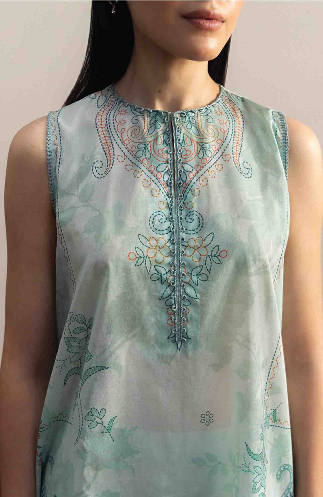 Coco Prints Drop-Two By Zara Shahjahan Unstitched Lawn Printed 3 Piece Suit - CCZSDIILP-3B- Sora- Summer Collection