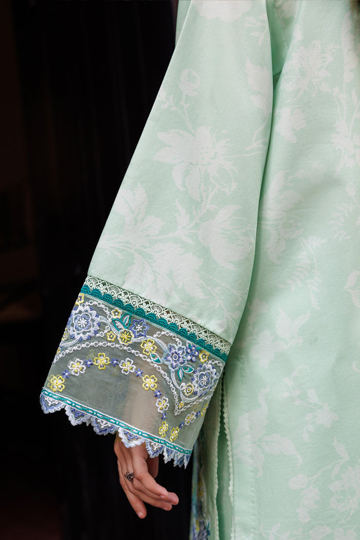 Baroque – Farasha Seraya Embroidered Lawn Unstitched 3Pc Suit BFL26- Mistell