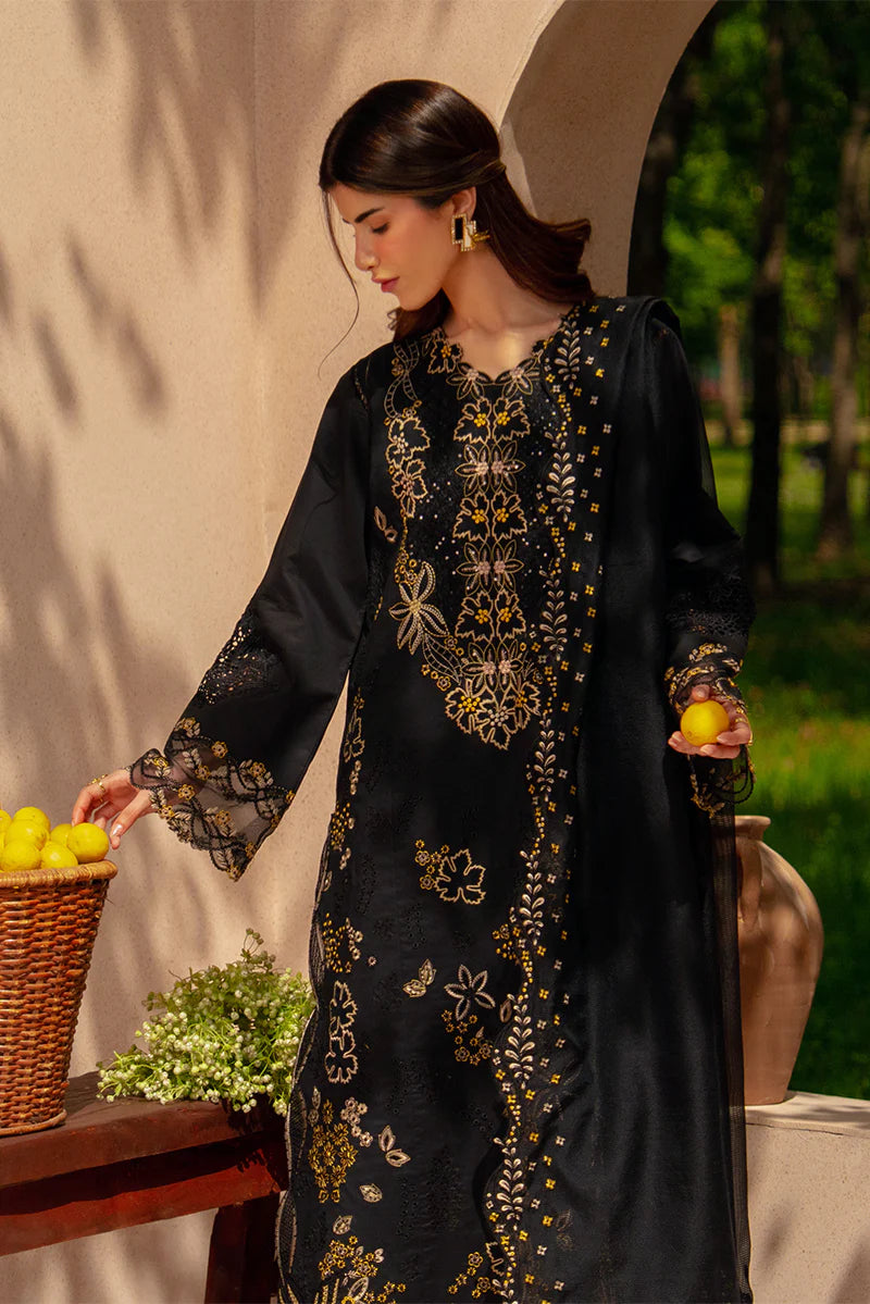 Rang Rasiya Unstitched Embroidered Luxury Lawn 3 Piece Suit RR26ULE LAYL – Eid Collection