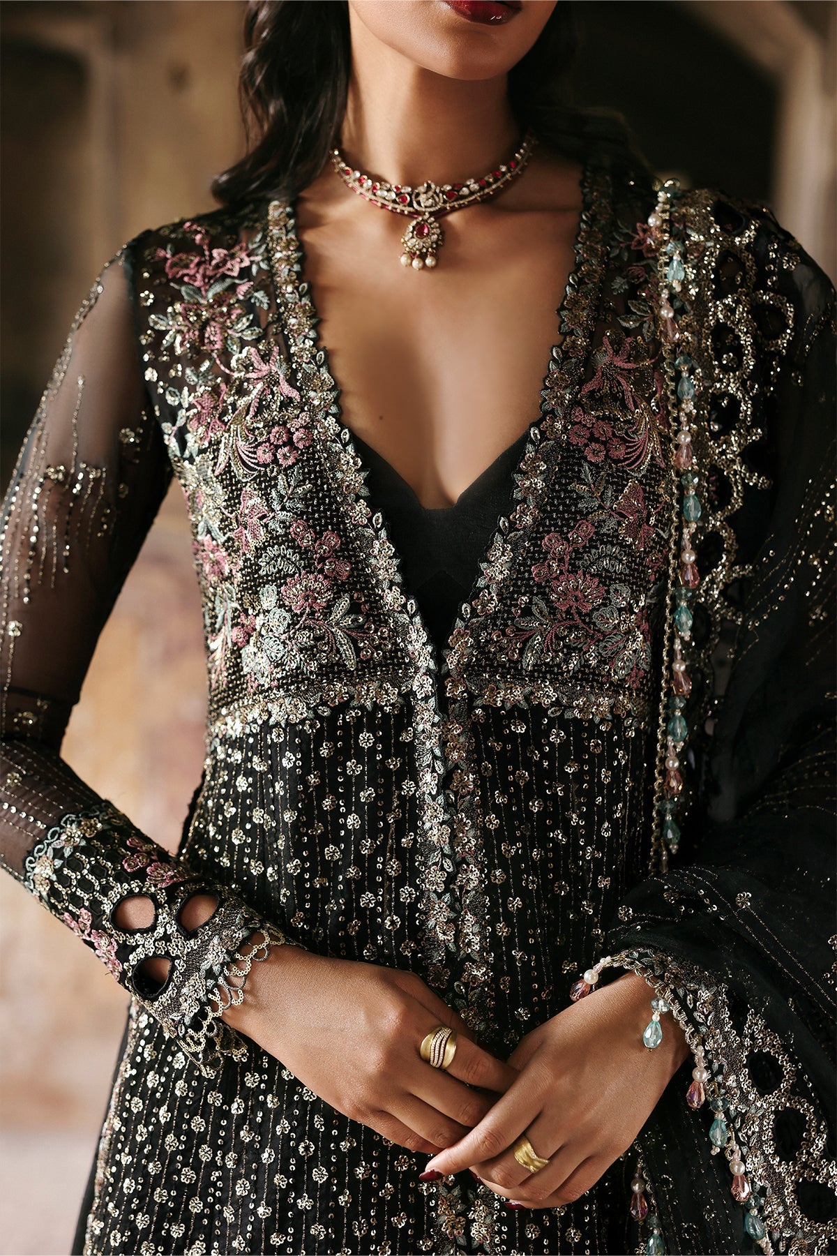 Kaashvi by Ayzel Unstitched Organza Embroidered Suits 3 Piece AAF25KW ARUSHІ AZW-25-V2-03 – Wedding Collection