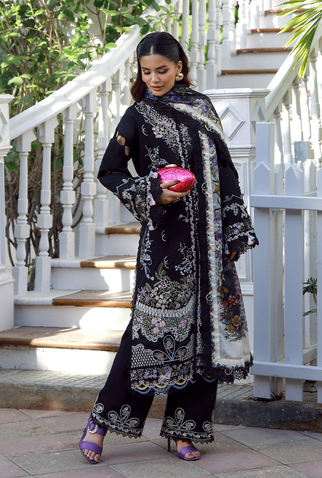 Luxury Lawn Embroidered (Stitched) Collection’36 – Vylo