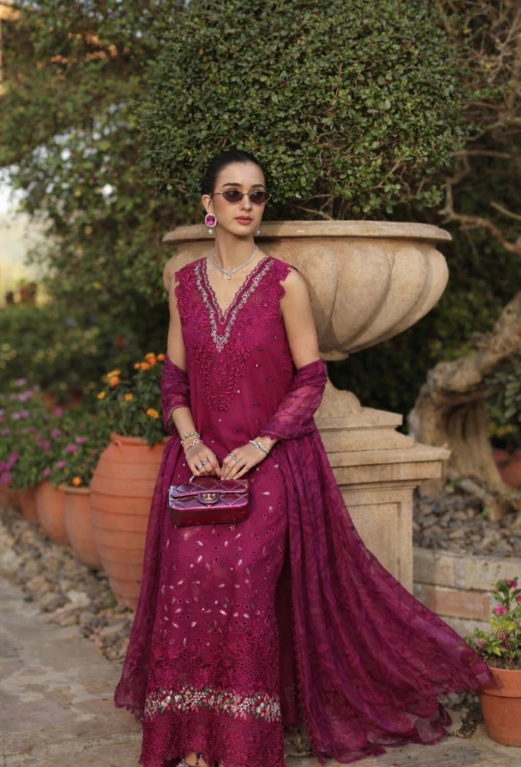 Noor by Saadia Asad Unstitched Embroidered Luxury Lawn 3 Piece Suit SA26UNL D6A-ZELINA – Eid Collection