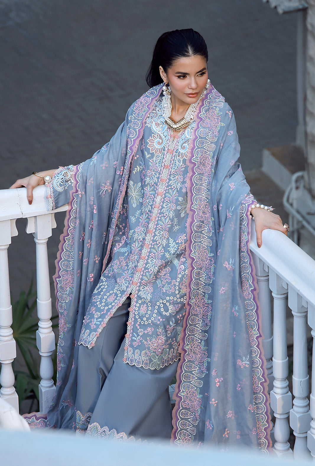AJR – Signature Luxury Lawn Embroidered (Stitched) Collection’36 – Aven