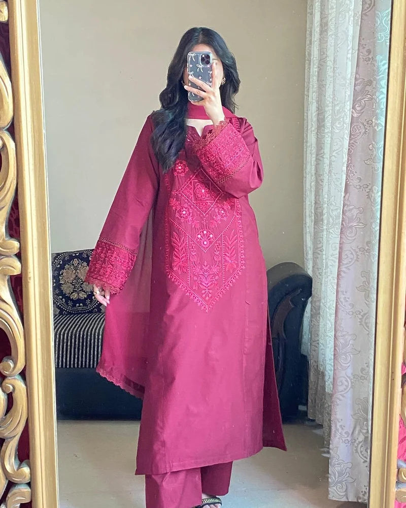 Roha Embroidered 3pc
