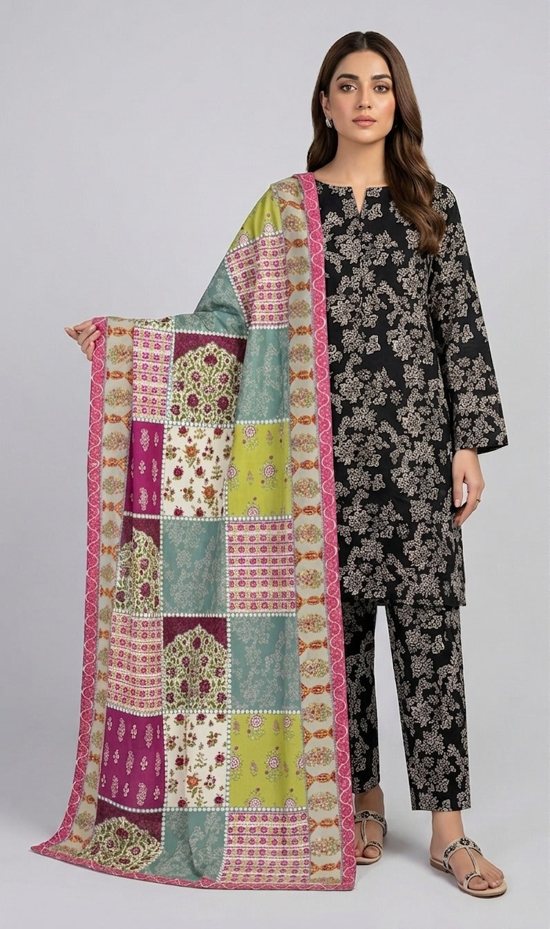 ELEGANT AND SOPHISTICATED ZAYA LAWN 3 PIECE SUMMER WARDROBE.