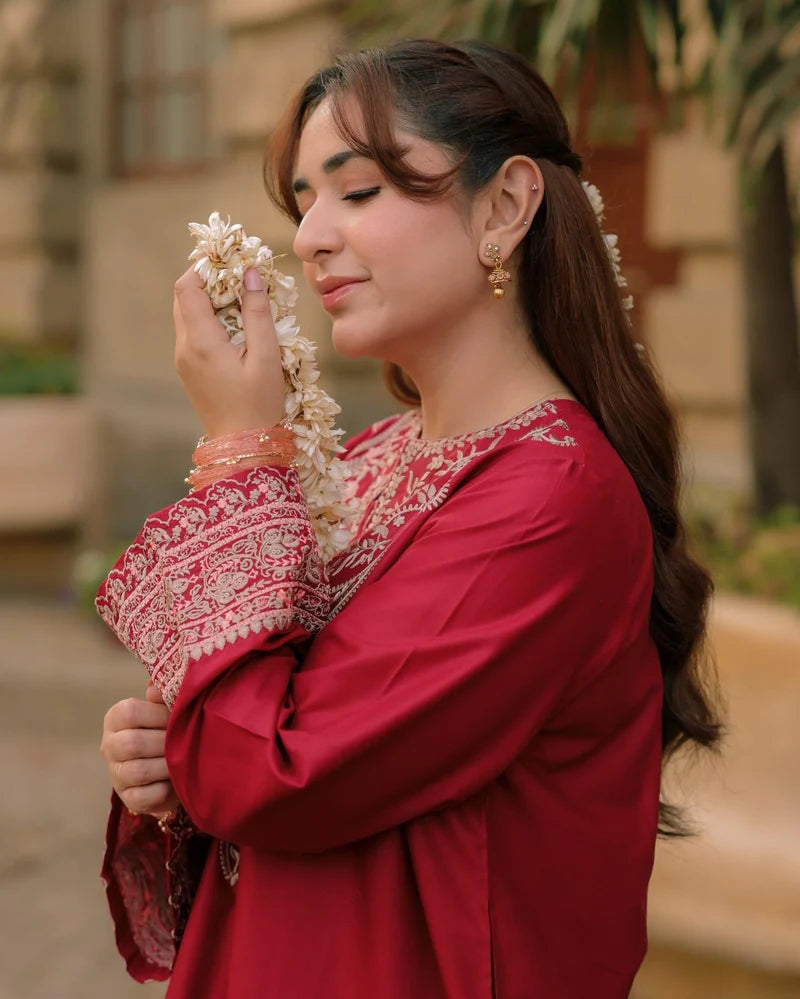 Sadaf Emb Farshi Shalwar Set