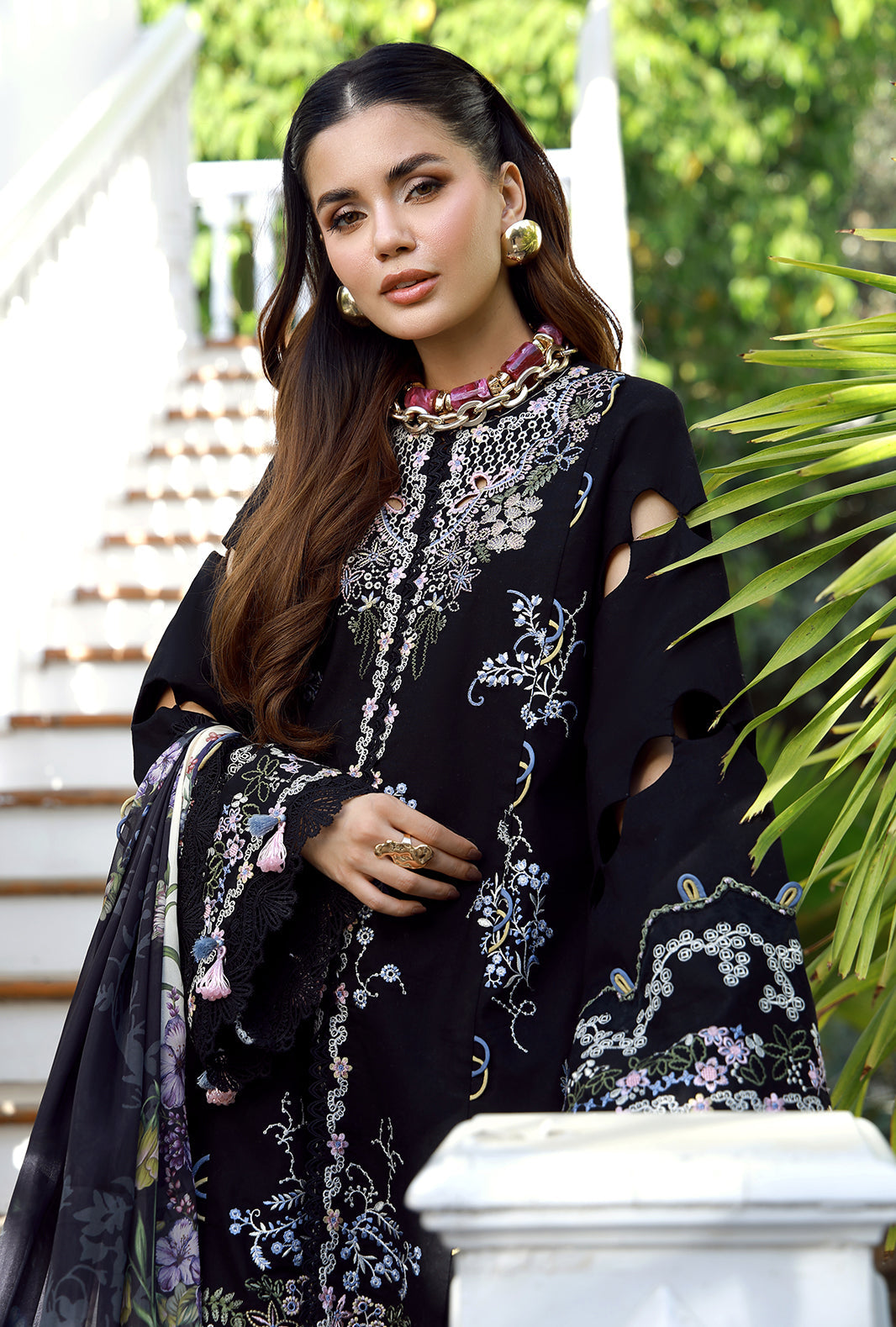 Luxury Lawn Embroidered (Stitched) Collection’36 – Vylo