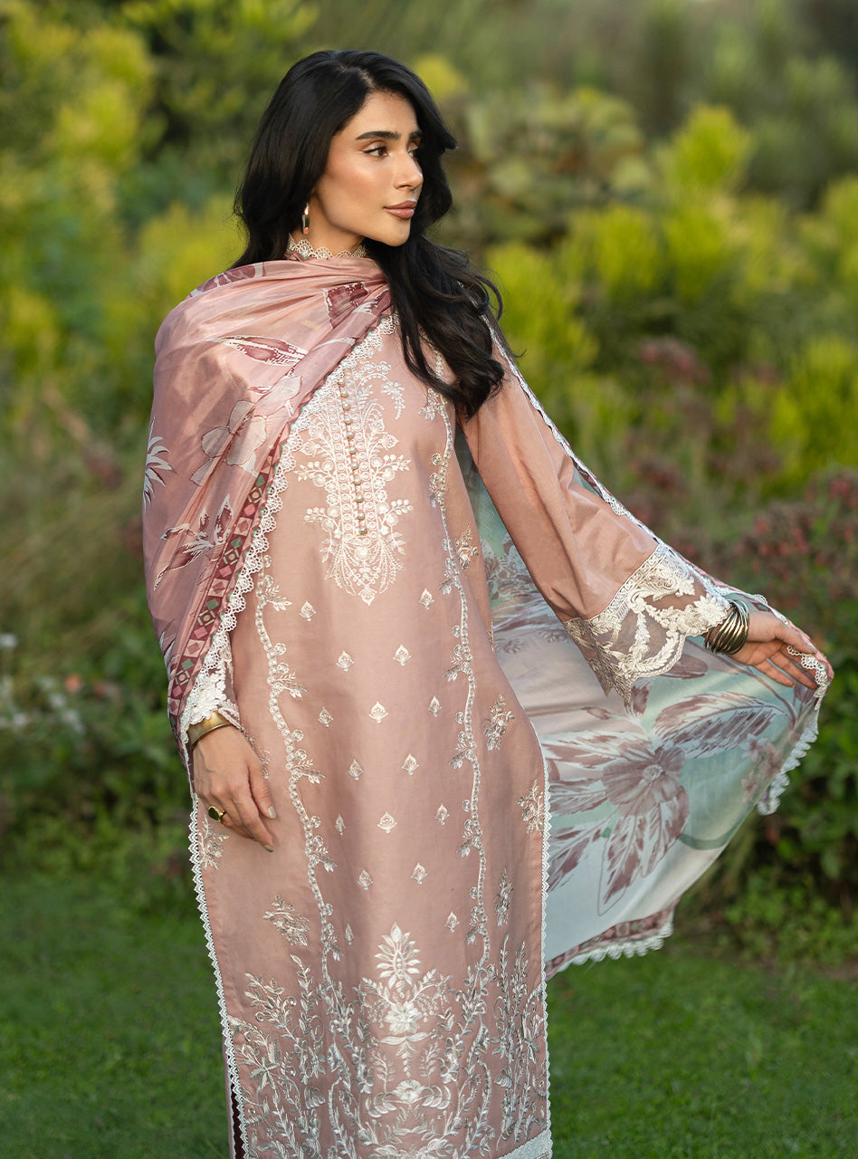 Zainab Chottani Unstitched Embroidered Lawn 3 Piece Suit ZC26ULE Esme 02 – Eid Collection