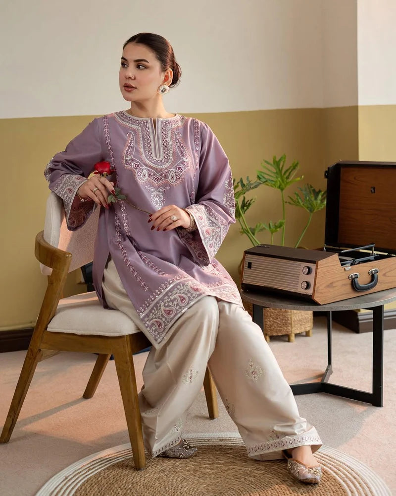 Qaifa Emb Farshi Shalwar Set