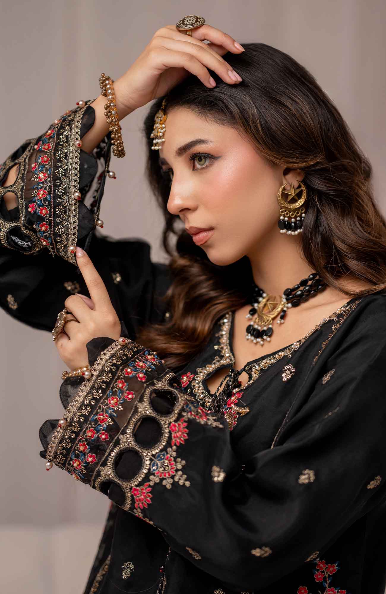 Zurr Khoobsorat'25 by AB Textile Embroidered Chiffon Suit Ready To wear 3 Piece - Formal Collection