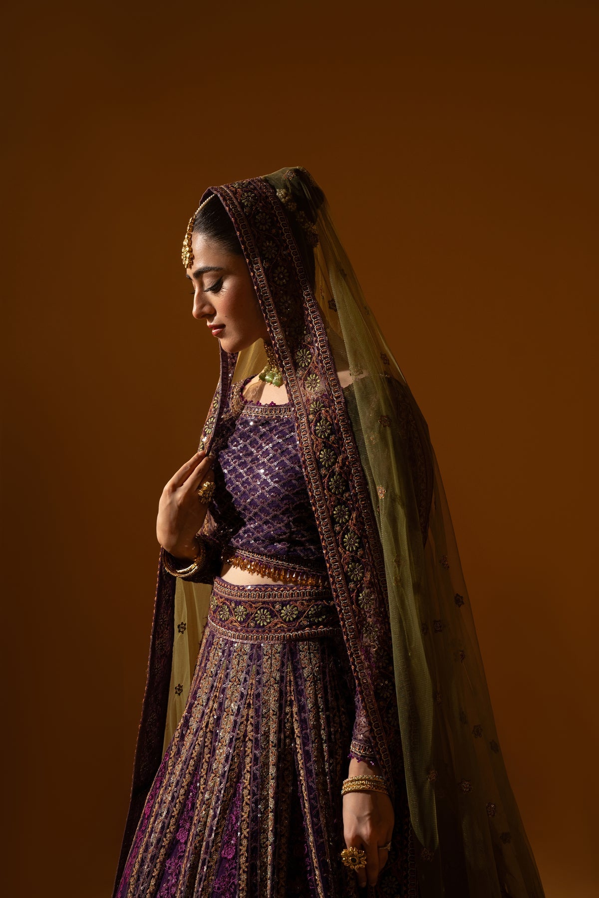 Hem-Stitch Luxury Unstitched Wedding Collection – Rani-05