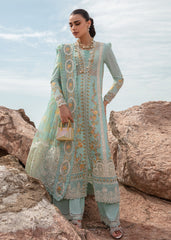 Saira Shakira Embroidered Lawn Suits Unstitched 3 Piece SSR24C Doves Song-Opel-
