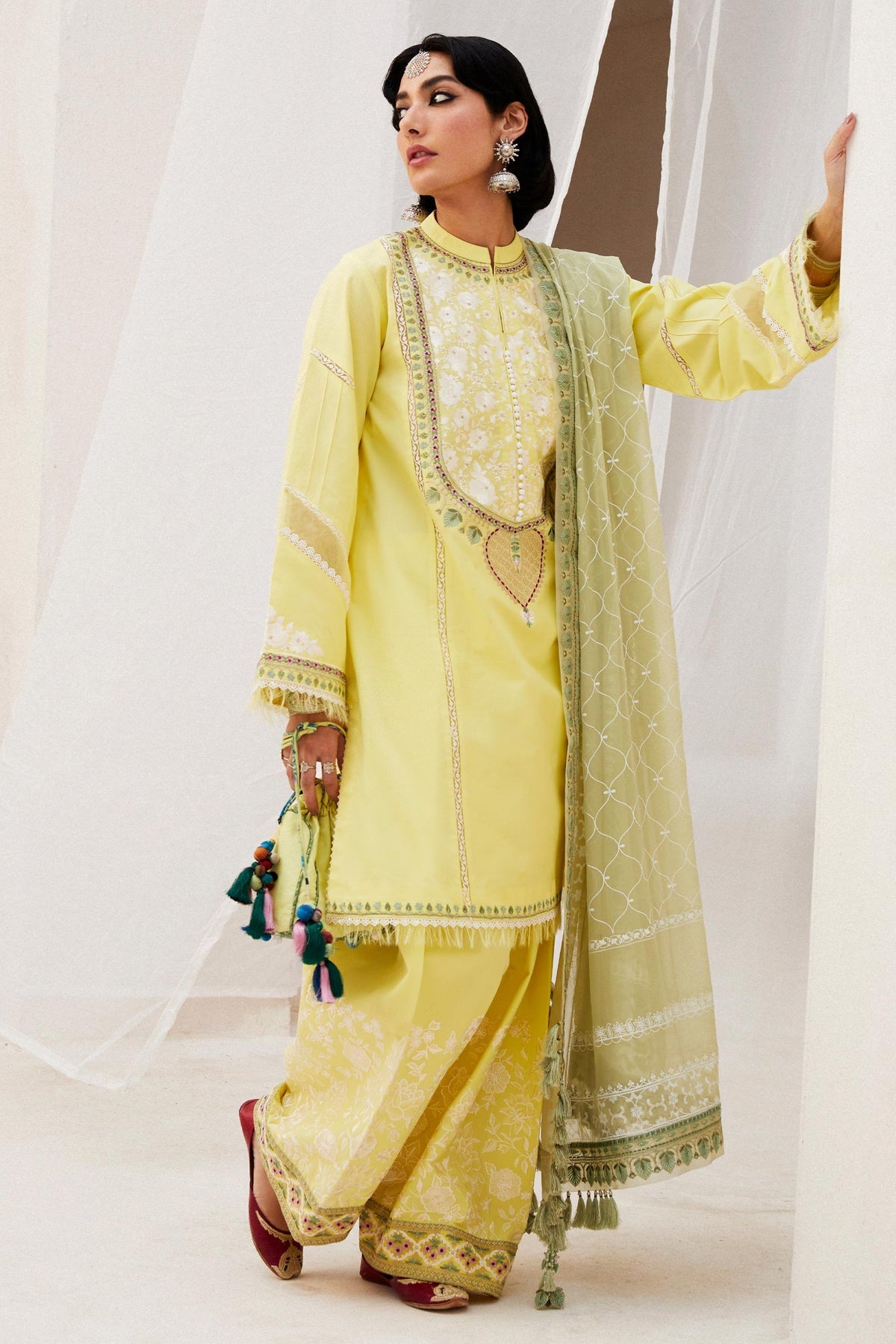 Zara Shahjahan Embroidered Jacquard Suits Unstitched 3 Piece ZS24SS D-15A Dilara