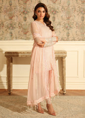 Ensembles by Azure Embroidered Unstitched Chiffon Suits 3 Piece AZU25EU ES-113 Silken Rose - Festive Collection