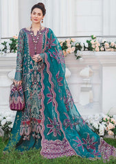The Secret Garden By Nureh Embroidered Chiffon Suits Unstitched 3 Piece NU22SG NL-29 - Luxury Formal Collection!