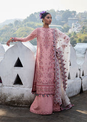 Hussain Rehar Embroidered Lawn Suit Unstitched 3 Piece HRR25LL D-07 Peaar - Summer Collection-
