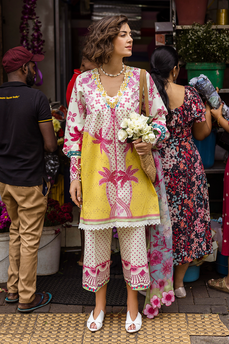 Mushq Embroidered Lawn Suits Unstitched 3 Piece MQ25LD D-6A Sabrina - Summer Collection