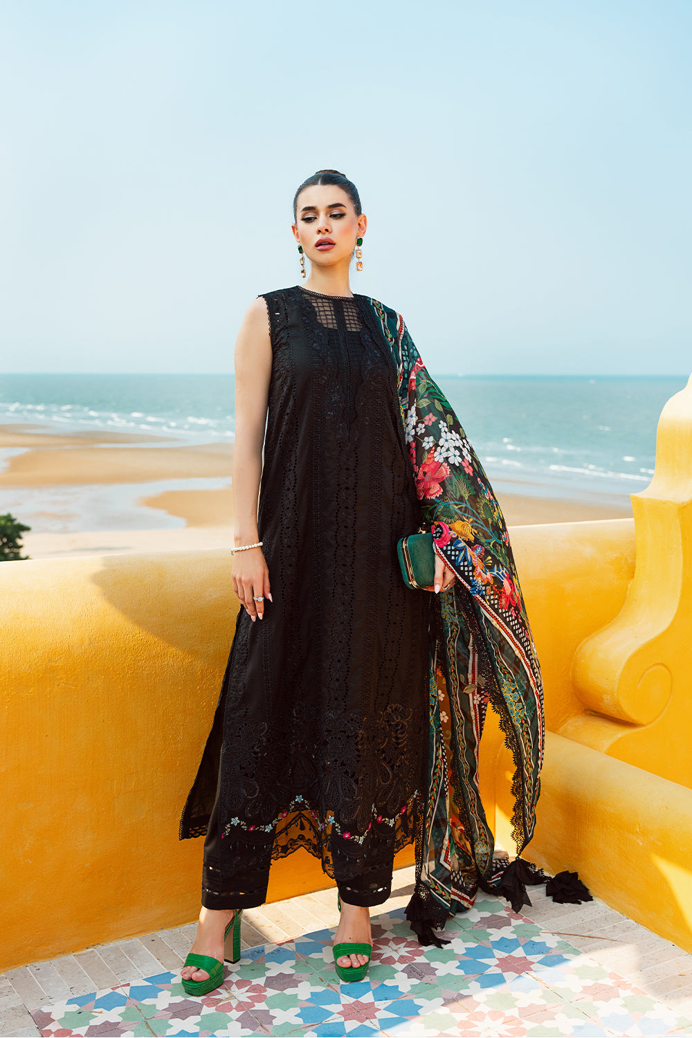 Saira Rizwan Embroidered Lawn Suits Unstitched Lawn SR24L2 D-01 Ayzel - Summer Collection-