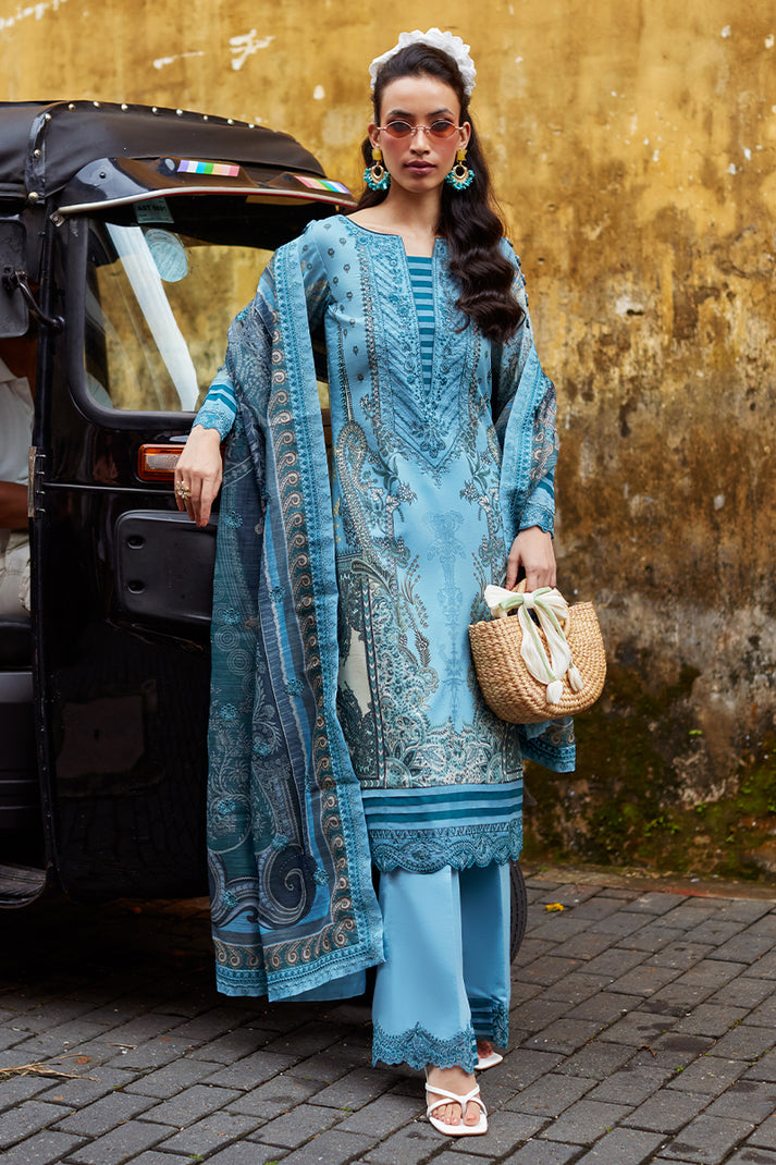 Gulaal Embroidered Lawn Suits Unstitched 3 Piece GL25SL D-03 Inayah - Summer Collection