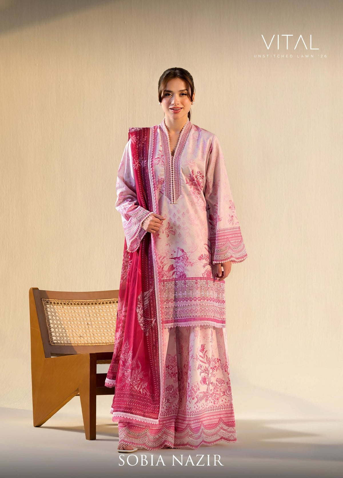 Sobia Nazir Vital Luxury Embroidered Lawn Suit Unstitched 3 Piece SN26UVL 3A – Summer Collection