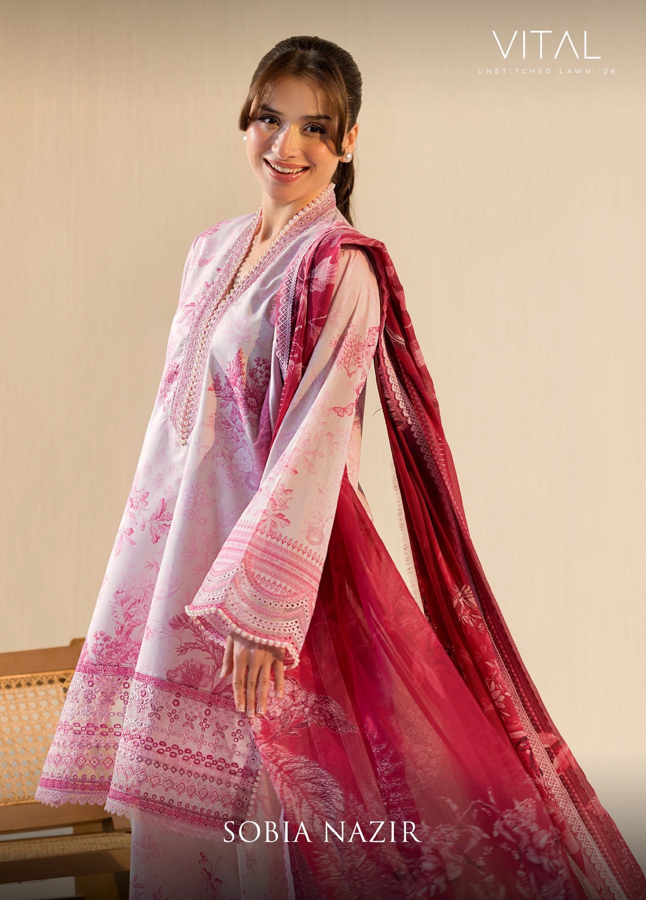 Sobia Nazir Vital Luxury Embroidered Lawn Suit Unstitched 3 Piece SN26UVL 3A – Summer Collection