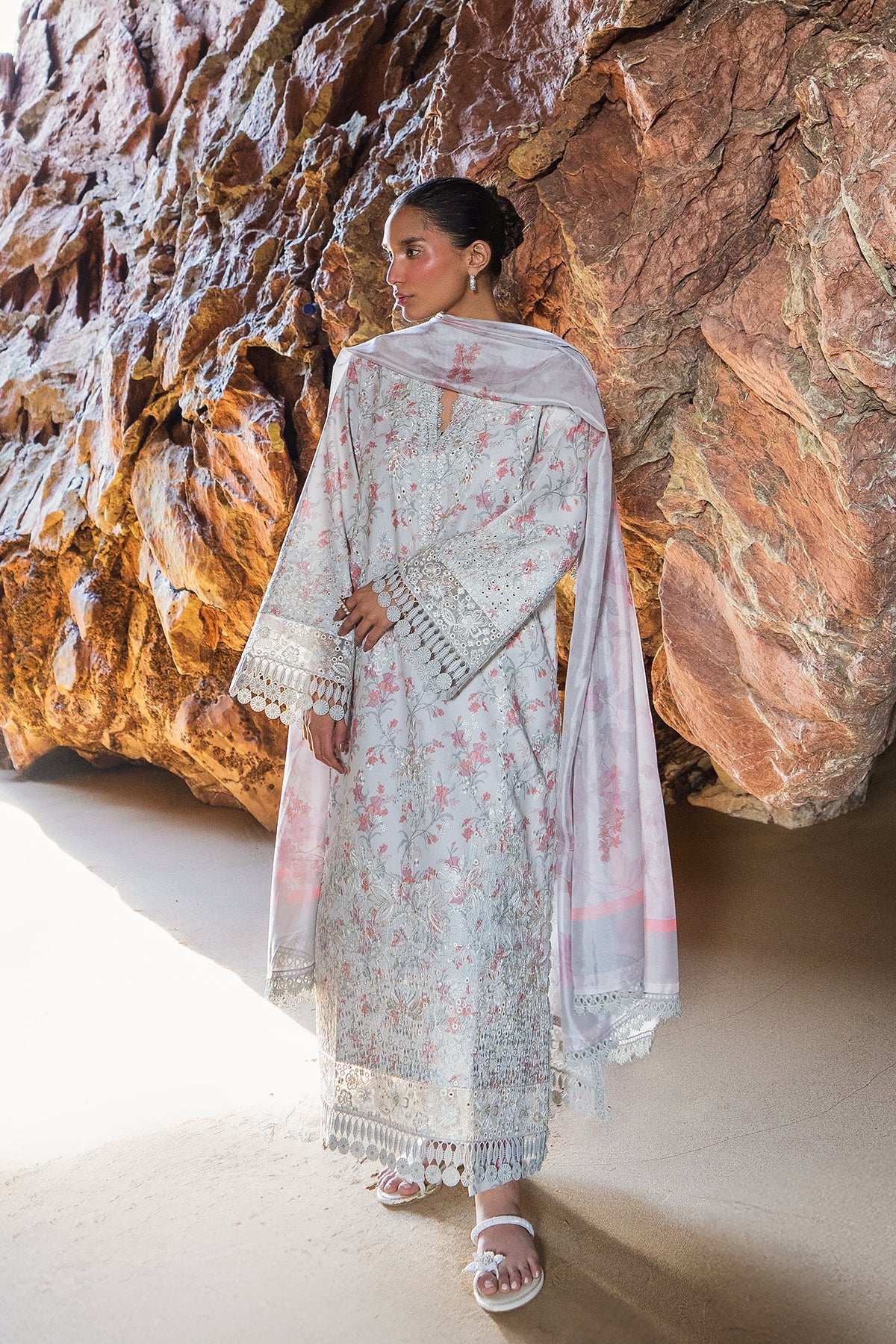 Endless by Afrozeh Embroidered Lawn Suits Unstitched 3 Piece AF25ES D-09 Nyssa - Summer Collection