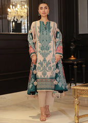 Asim Jofa Printed Lawn Unstitched Suit 3 Piece AJ24PU AJUN-10 - Summer Collection