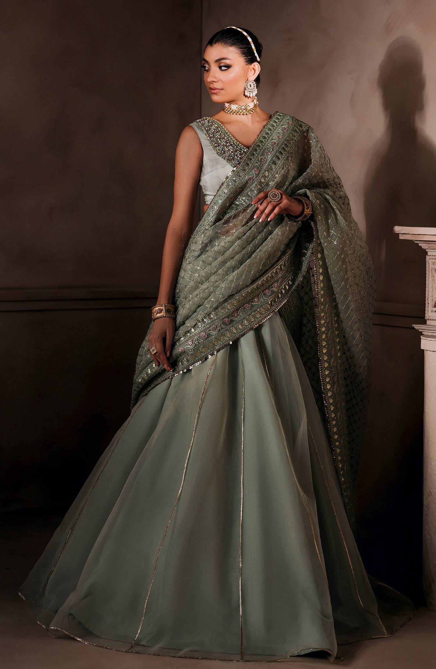 Mallika Jaan by Bushra Paracha Unstitched Embroidered Tusel Silk Dress – AMEERAN