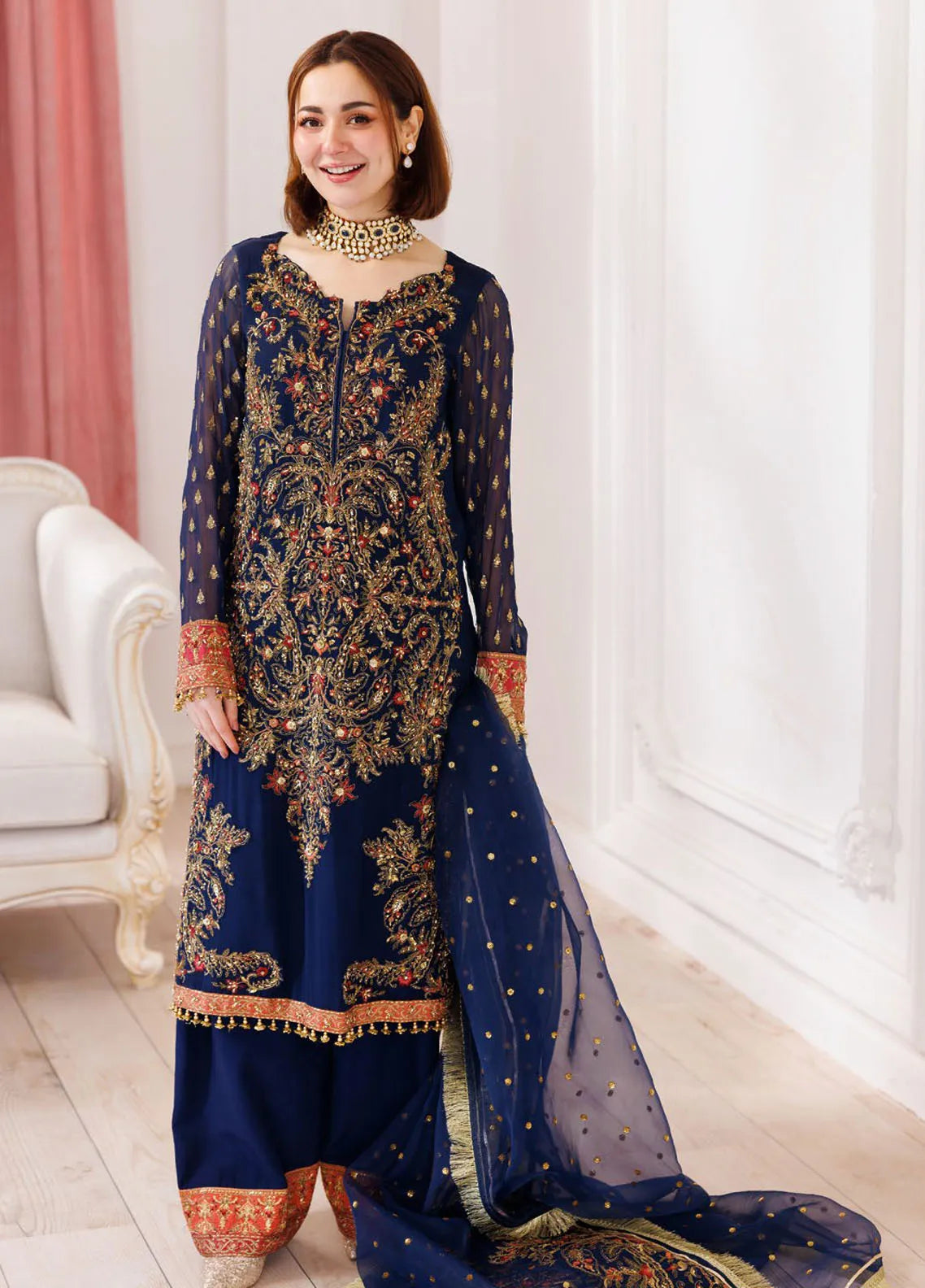 Dastan-E-Jashan by Charizma Embroidered Chiffon Suit Unstitched 3 Piece CR25DJ DJ5-07 – Formals Collection