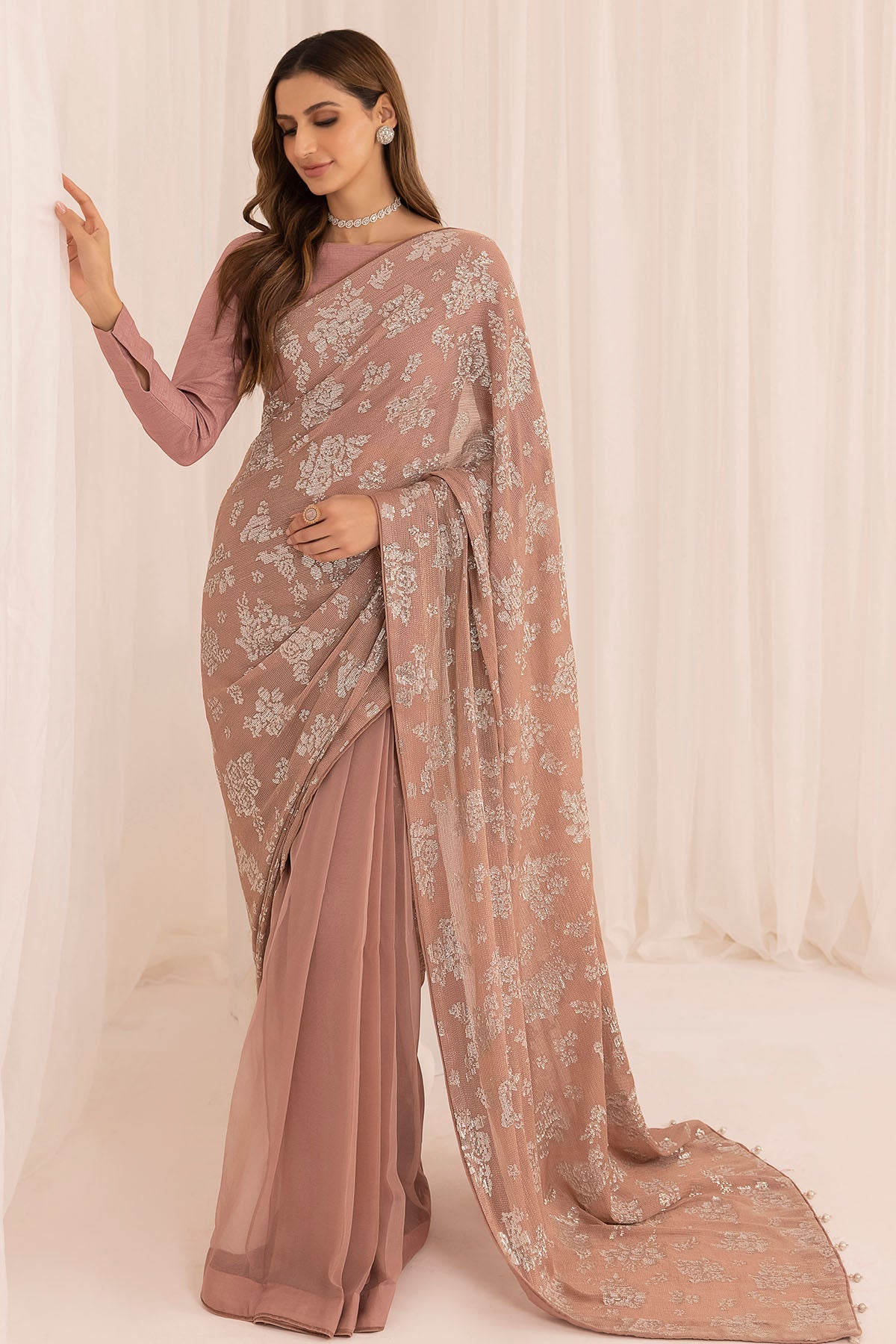 Jazmin Luxury Embroidered Chiffon UC-3017