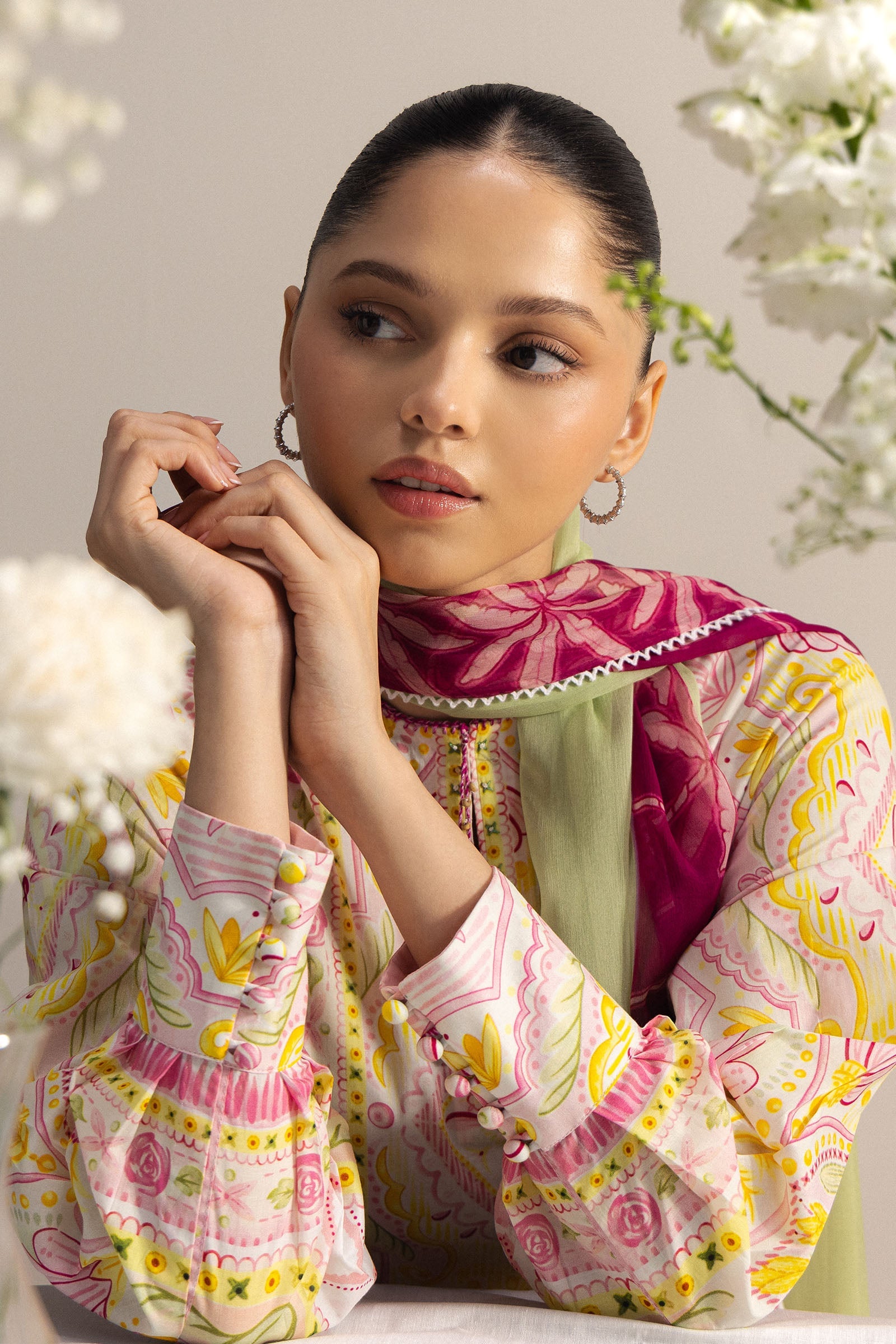 Coco by Zara Shahjahan Unstitched Printed Lawn 3 Piece Suit CZS26ULV NAMI-5B – Summer Collection