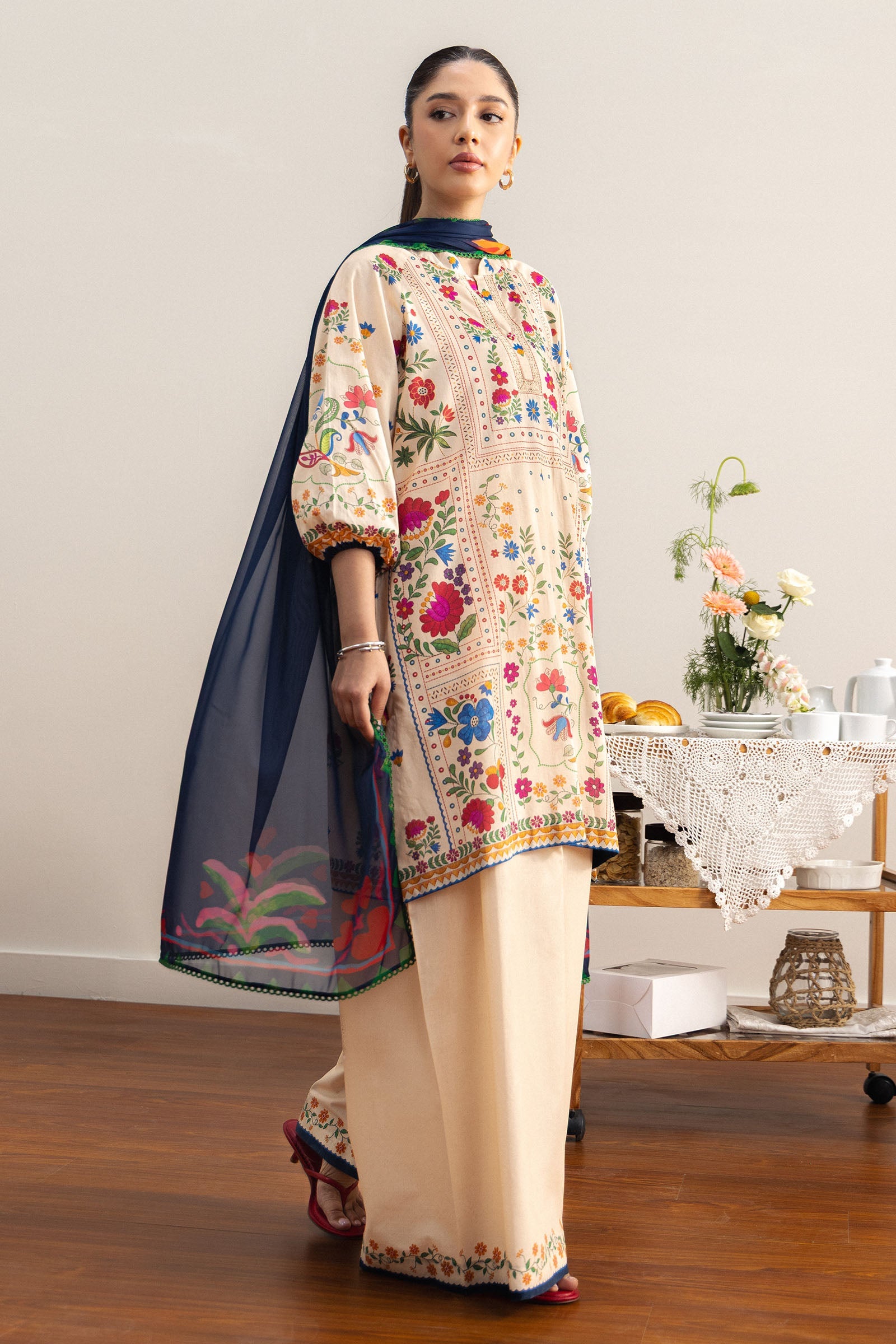 Coco by Zara Shahjahan Unstitched Printed Lawn 3 Piece Suit CZS26ULV TAKARA-7A – Summer Collection
