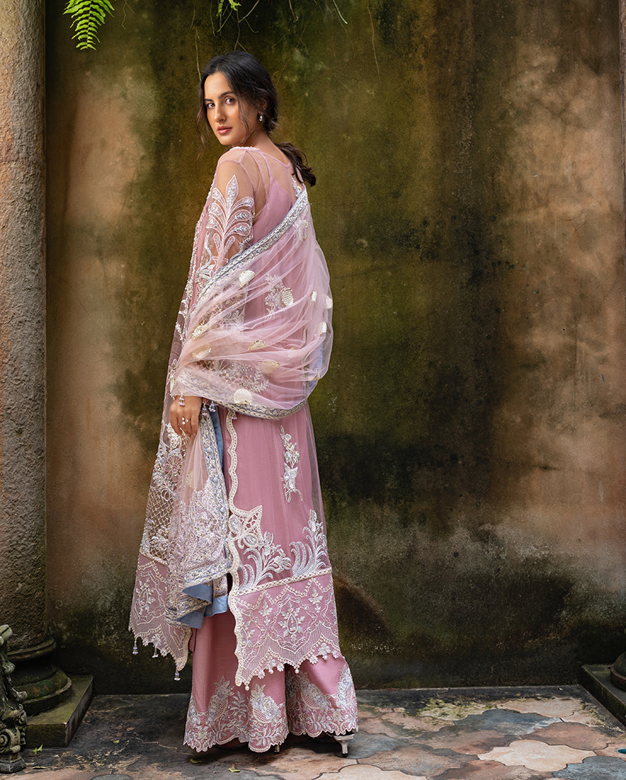 Lavie Haute by Esmel Unstitched Wedding Embroidered Net Suits 3 Piece EML25WU D-107 Aloura – Wedding Collection
