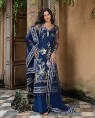 Lavie Haute by Esmel Unstitched Wedding Embroidered Net Suits 3 Piece EML25WU D-102 Seraine – Wedding Collection