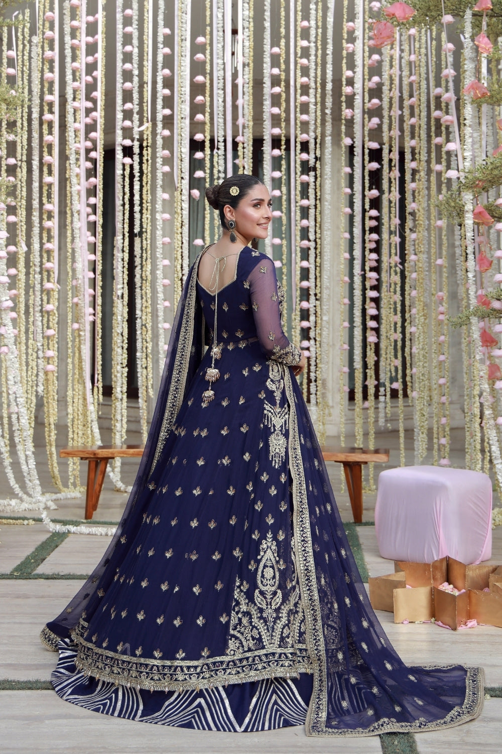Gulmina Wedding Embroidered Chiffon Suits Unstitched 3 Piece GLM25EU D-04 – Formals Collection