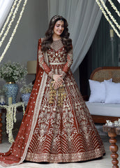 Gulmina Wedding Embroidered Chiffon Suits Unstitched 3 Piece GLM25EU D-01 – Formals Collection