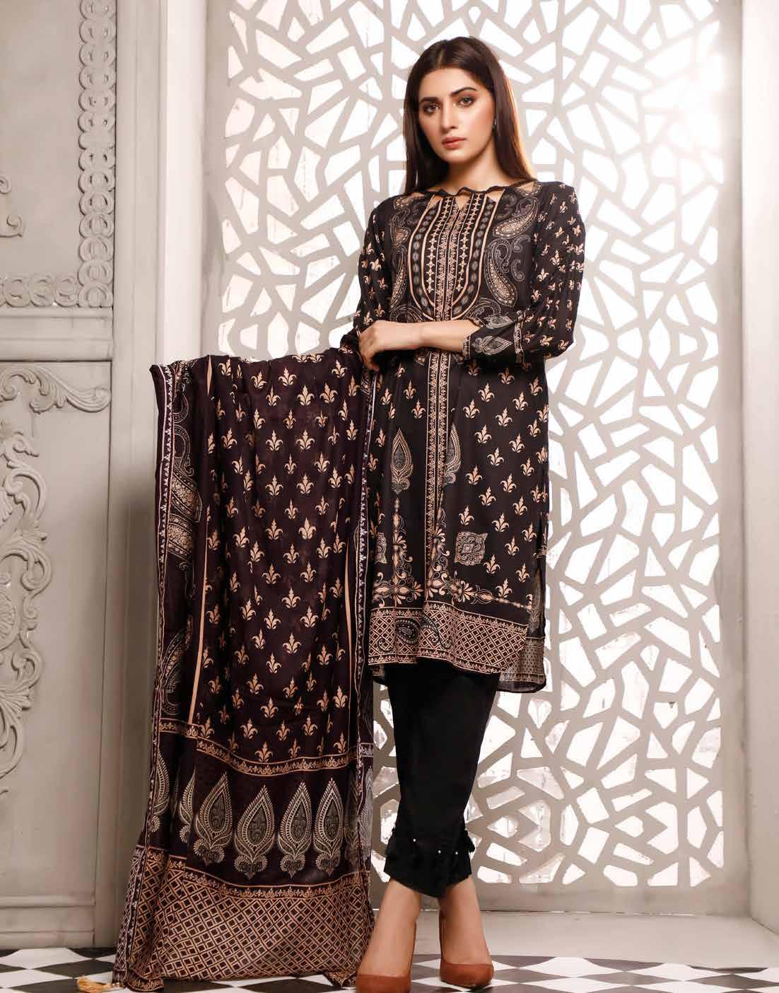 ZAVIYA BLACK &amp; WHITE PRINTS - 07
