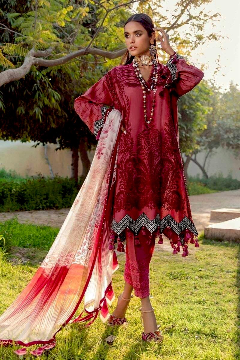 Sana Safinaz Luxury Muzlin Lawn Embroidered - 8-A