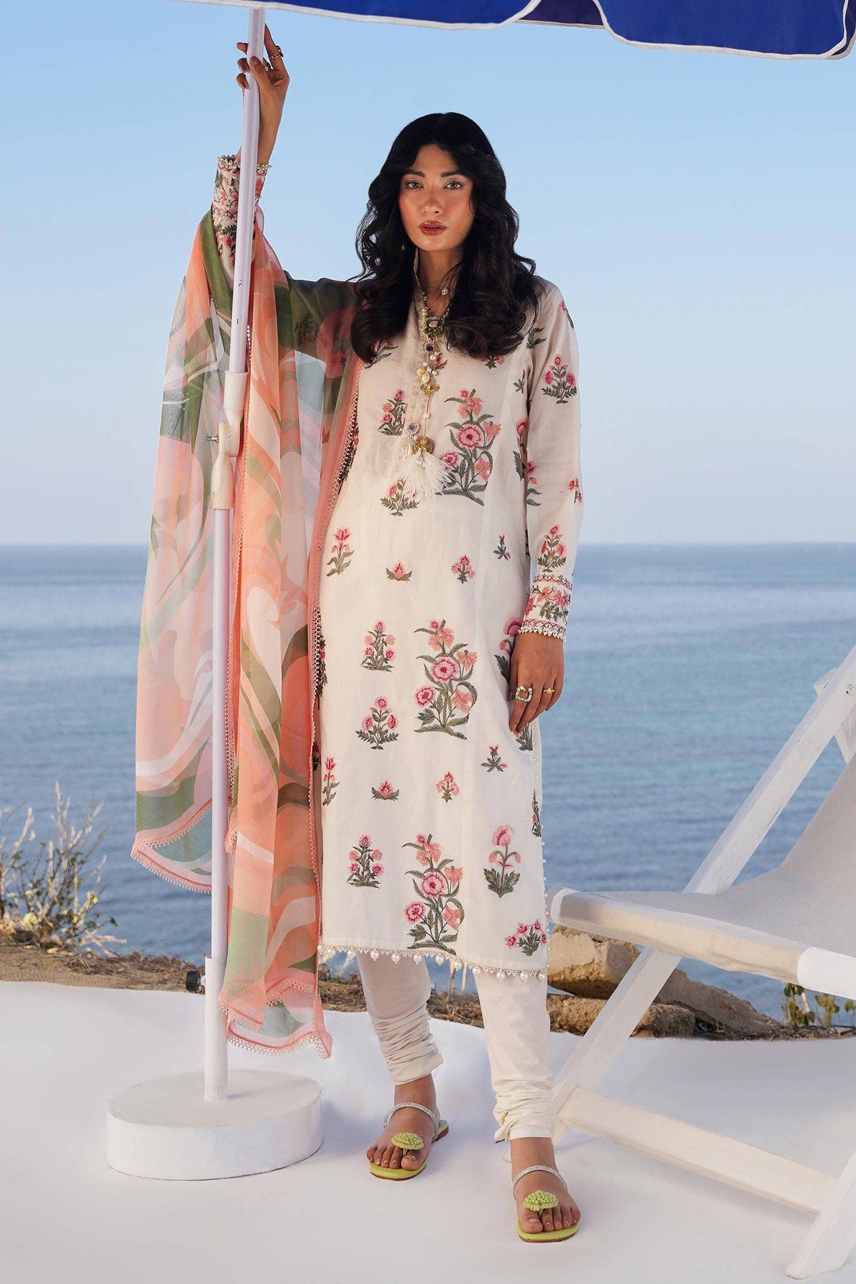 Sana Safinaz Luxury Muzlin Embroidered Lawn - 10A
