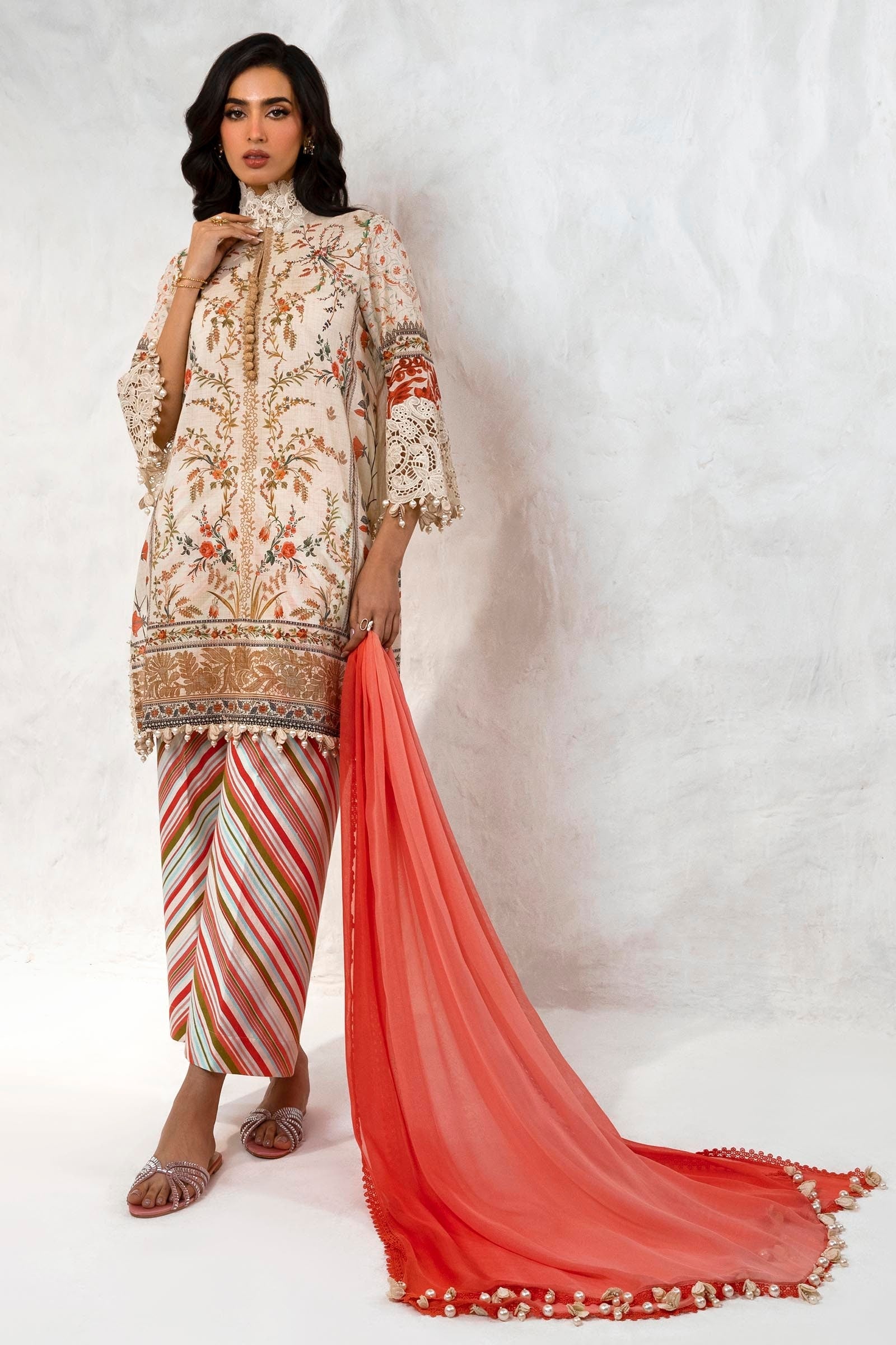 Sana Safinaz Luxury Muzlin Lawn Embroidered - M242-005A-CI-