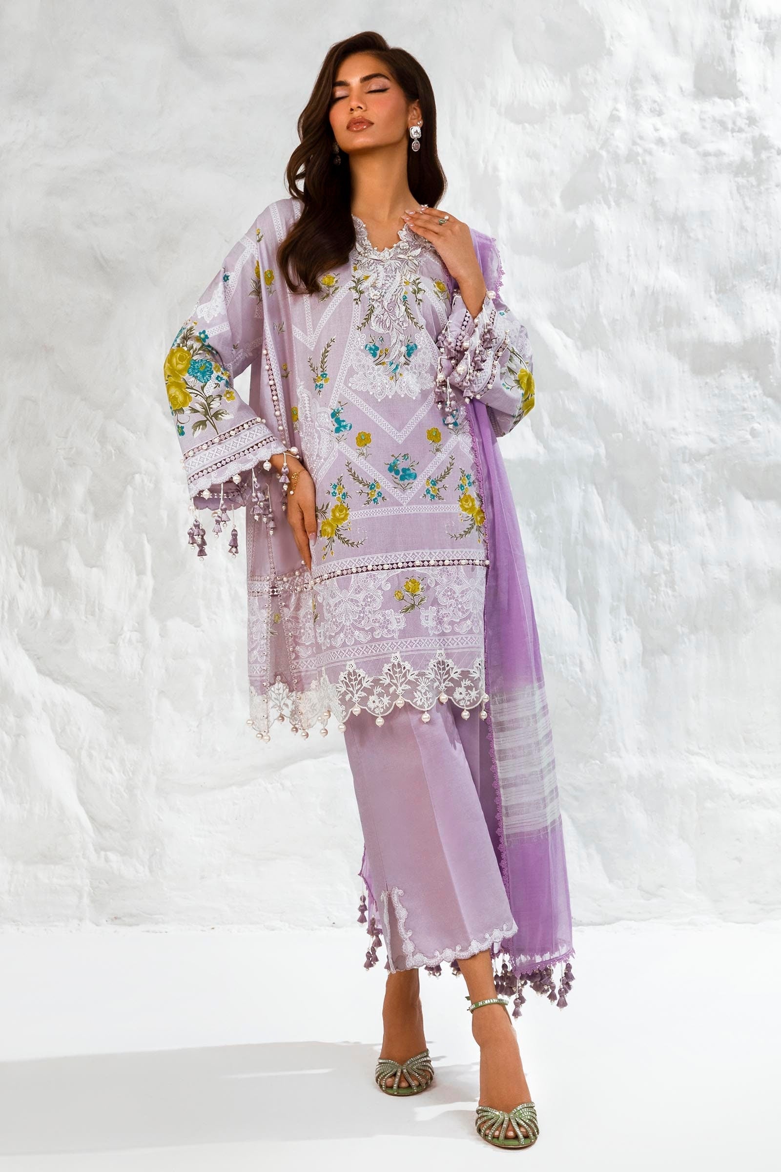 Sana Safinaz Luxury Muzlin Lawn Embroidered - M242-007A-DG-
